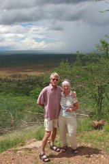 37-On a hill near Mzima Springs (Kilimanjaro outlook)